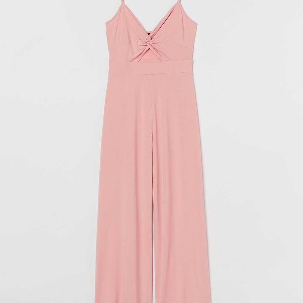 V-Neck Jersey Jumpsuit